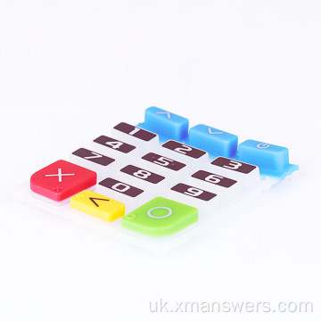 Кнопка клавіатури з силіконовим еластомером із шовкографії